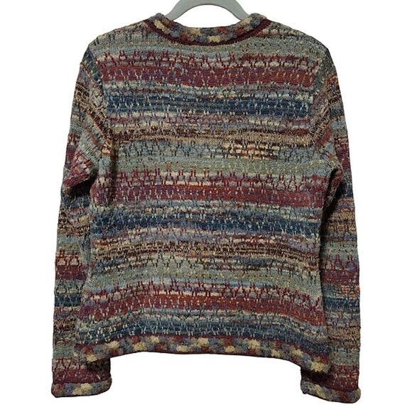 VTG Peruvian Connection Baby Alpaca Blend Cardigan Sweater, Small, Multicolored - Picture 3 of 6